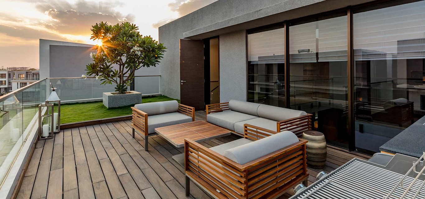 Modern residential development